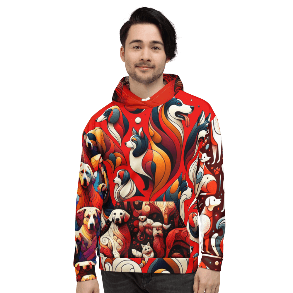 Space dogs hoodie generated design