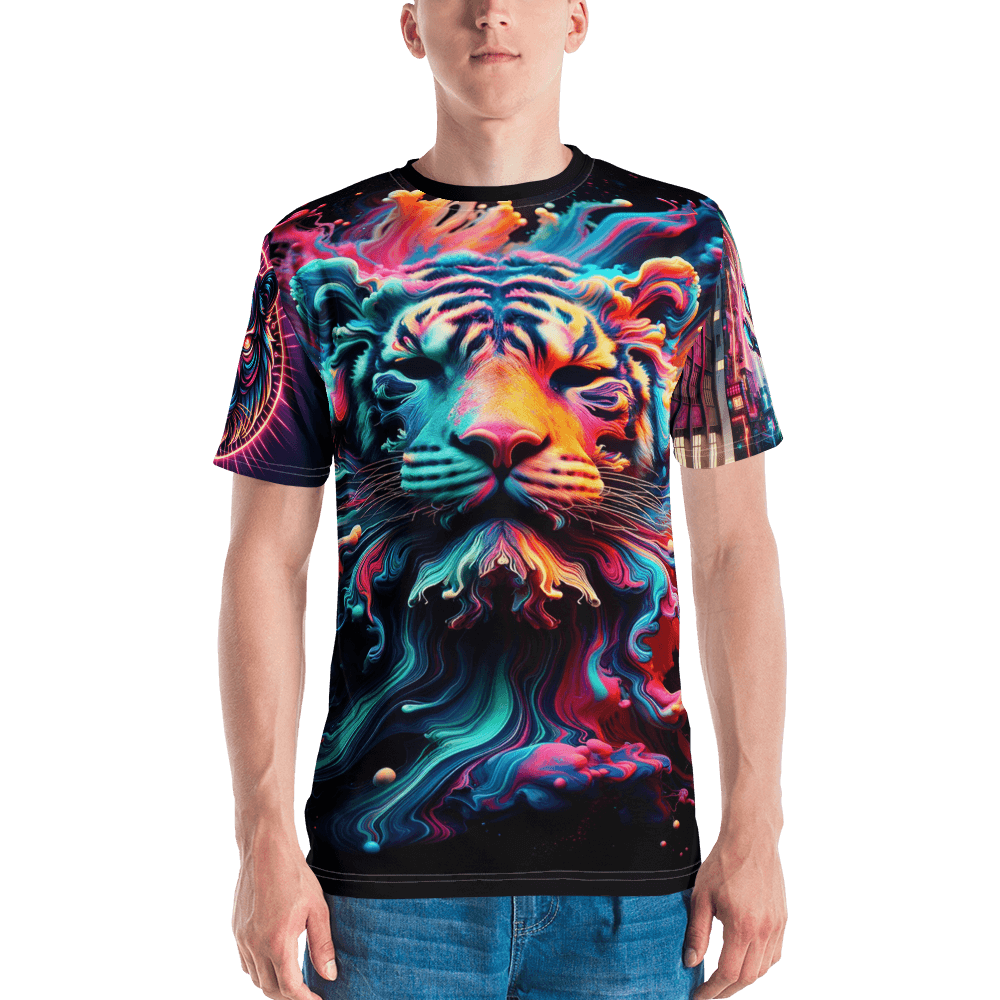 Tiger video men's crew neck t-shirt preview